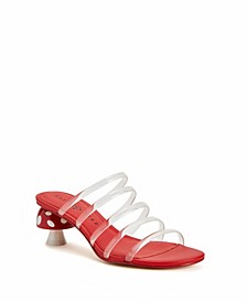 Women's The Cremini Slip-on Round Toe Strappy Mushroom Heel Dress Sandals