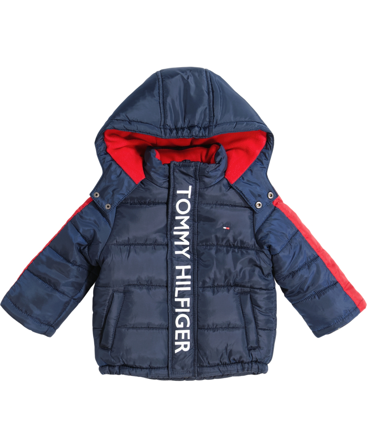 Tommy Hilfiger Baby Boys Graphic Puffer Jacket In Navy | ModeSens