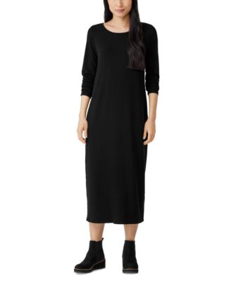 Eileen Fisher - Women's Slim-Fit Long-Sleeve Dress