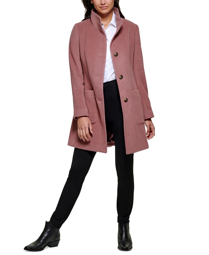 TrendAura Striped Cotton Shirt Dress With Stand Collar Button Front Womens Breathable Relaxed Fit Summer main image 1