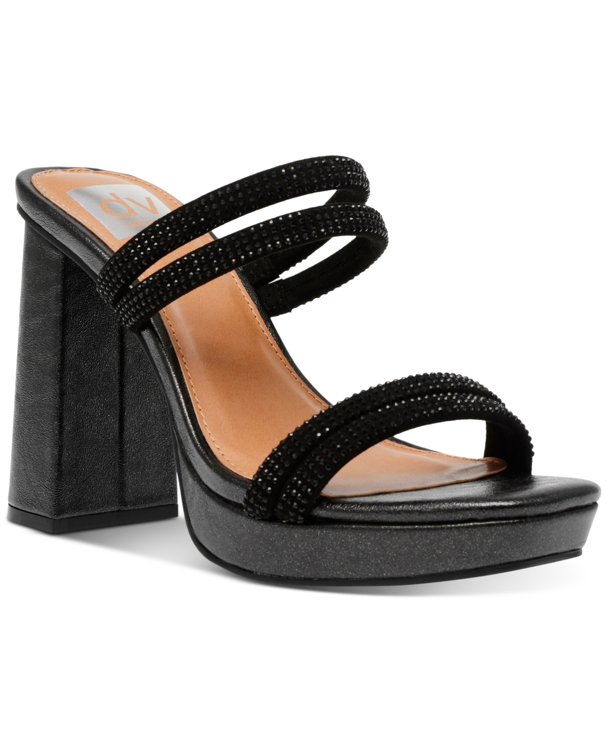 Dv Dolce Vita Women's Persia Strappy Rhinestone Platform Sandals Women's Shoes
