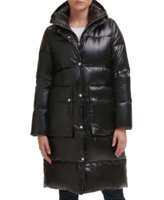 karl lagerfeld long puffer coat