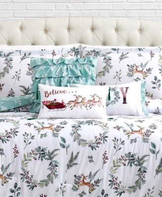 Happy Holidays Reversible 6-Pc. Comforter Set, King