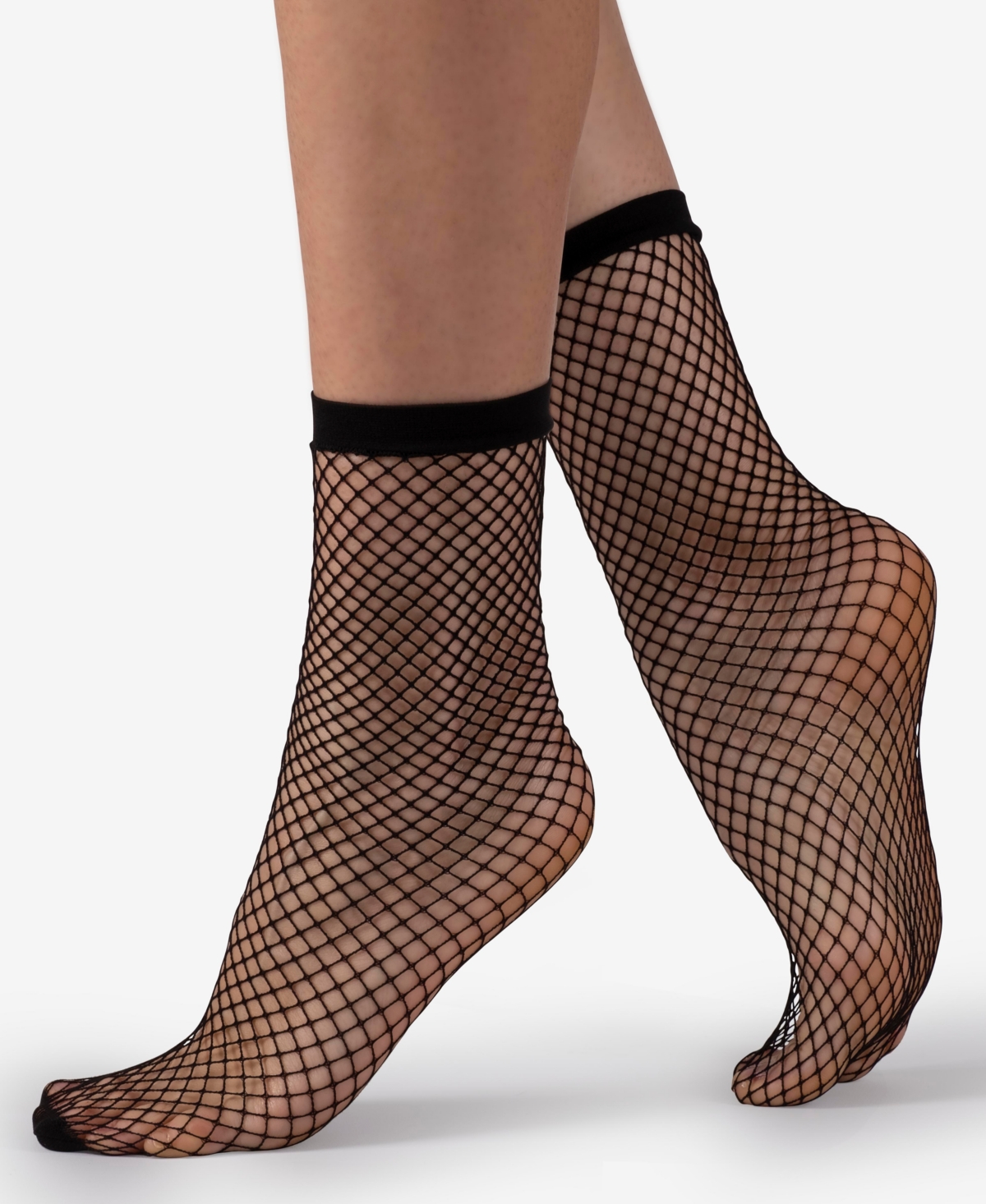 Italian Made Fishnet Socks - Black