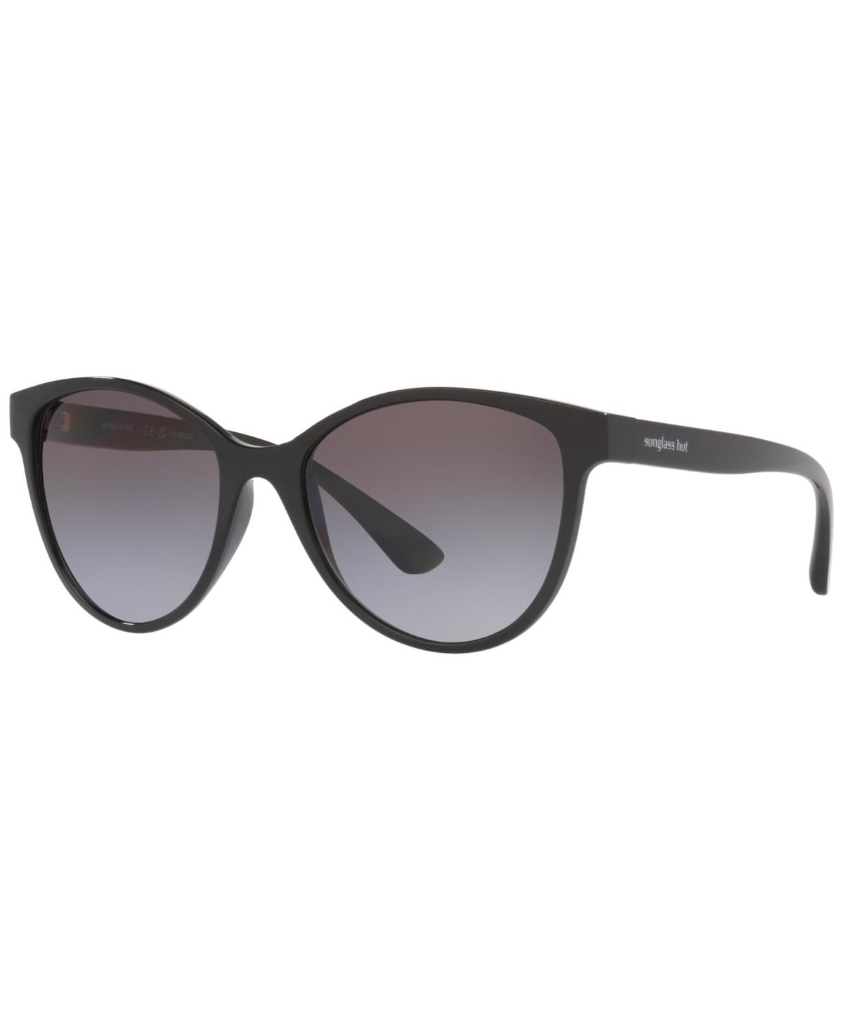 Women's Polarized Sunglasses, HU202155-yp - Shiny Black
