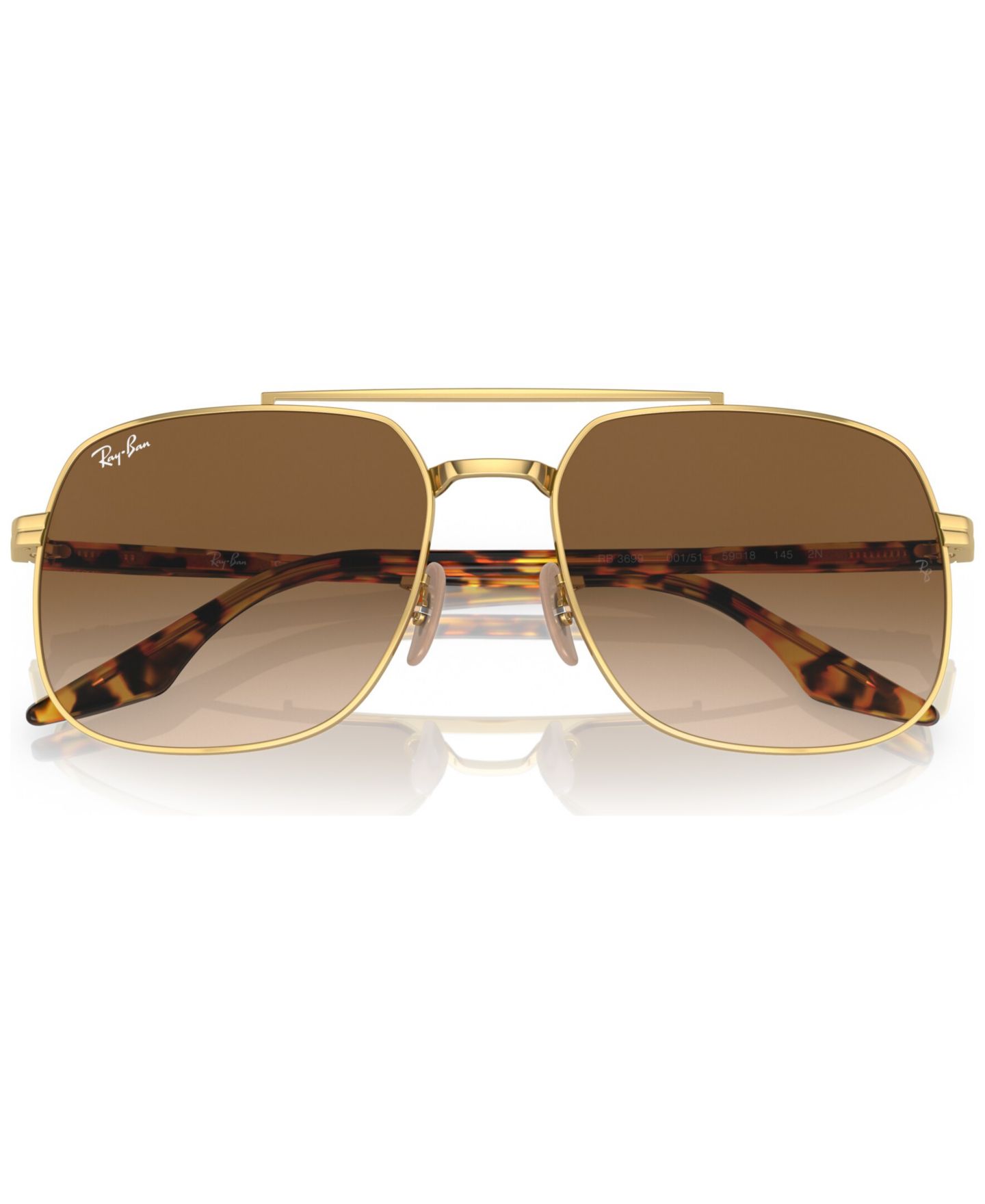 Солнцезащитные очки Ray-Ban Unisex Sunglasses, RB3699, цвет: Золотой — фото 5