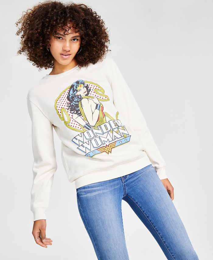 Love Tribe Juniors' Wonder Woman Graphic Sweatshirt - Macy's
