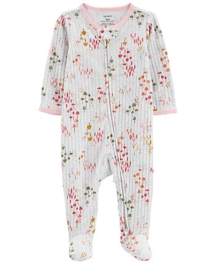 Carter s Baby Girls Floral 2 Way Zip Sleep and Play Macy s
