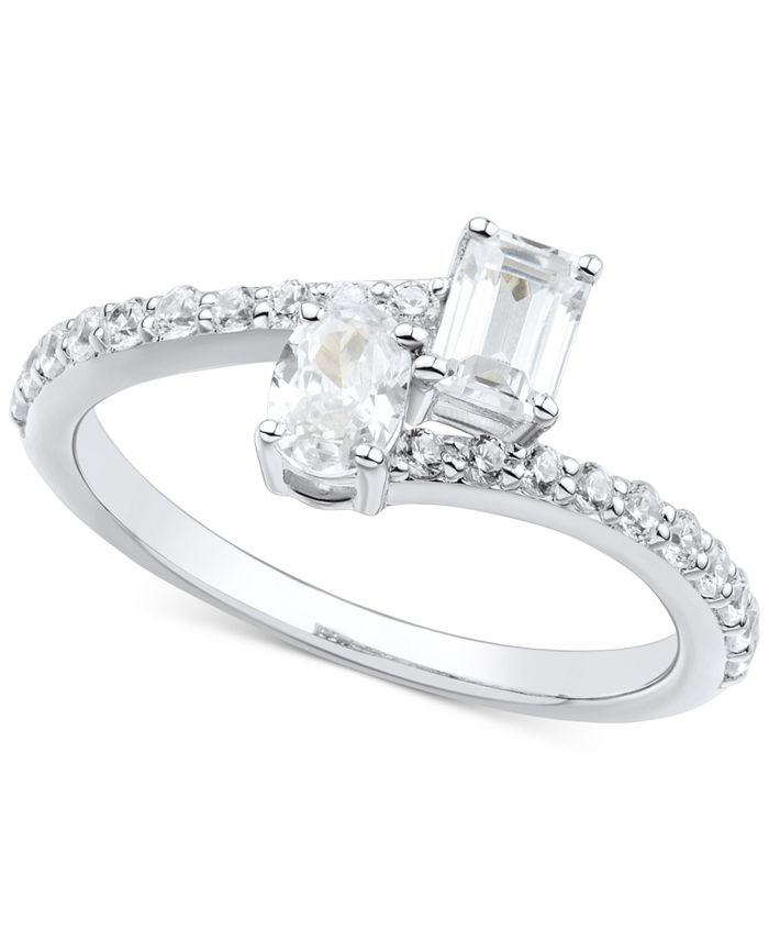 Macys 3 deals stone diamond ring