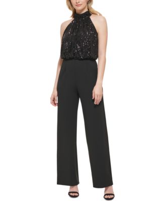 eliza j jumpsuit black