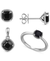 Truffle Sapphire (2-1/2 ct. t.w.) Earrings, Ring & Necklace Box Set in Sterling Silver - Sapphire