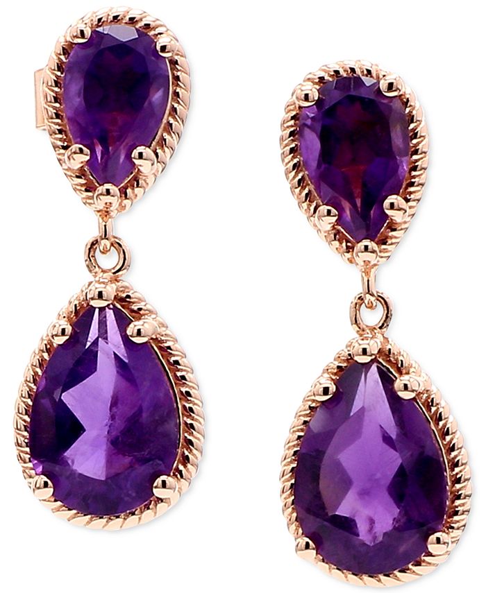 Macys discount amethyst earrings