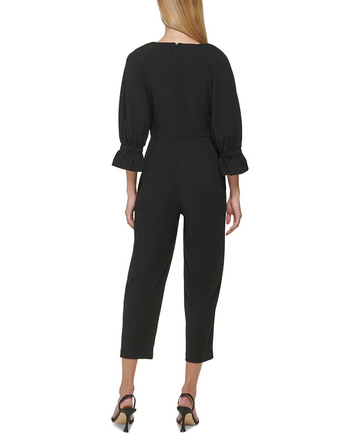Calvin Klein BoatNeck ScubaCrepe Jumpsuit Macy's