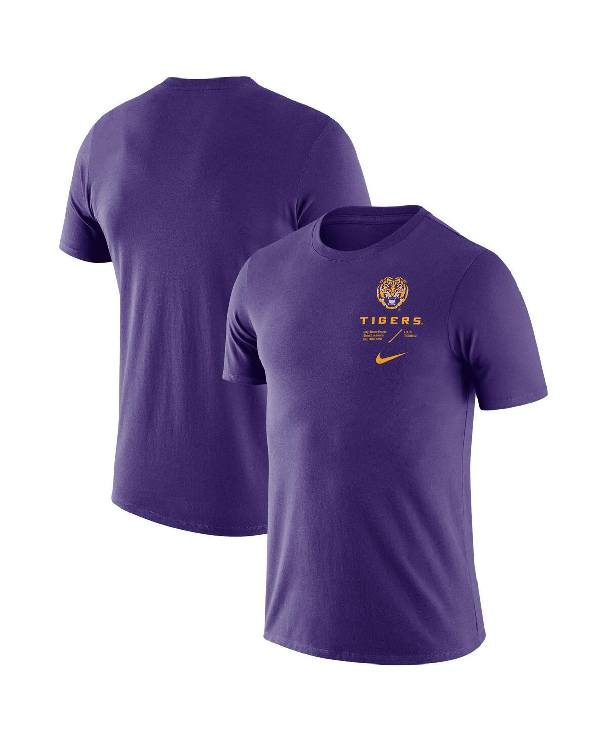 Men's Nike Purple Lsu Tigers Team Practice Performance T-shirt