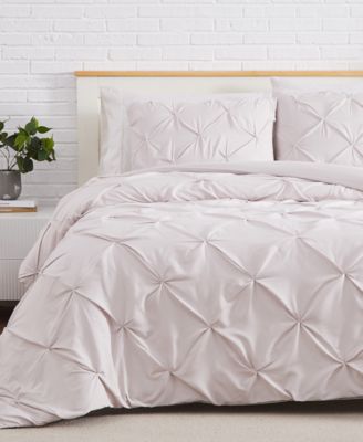 Pintuck 2 Piece Duvet Cover Set, Twin/Twin XL