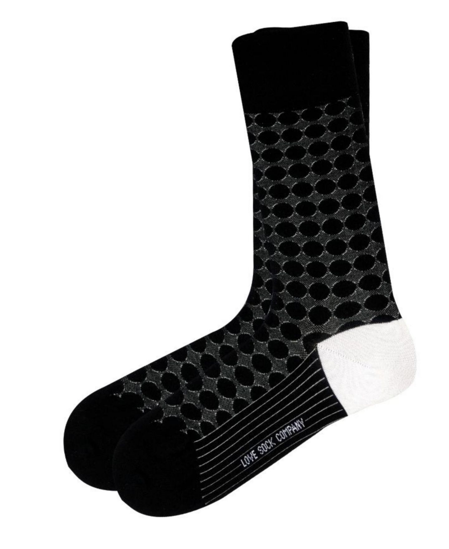 Носки Design, без швов, хлопок — Love Sock Company, цвет: Чёрный — фото 2