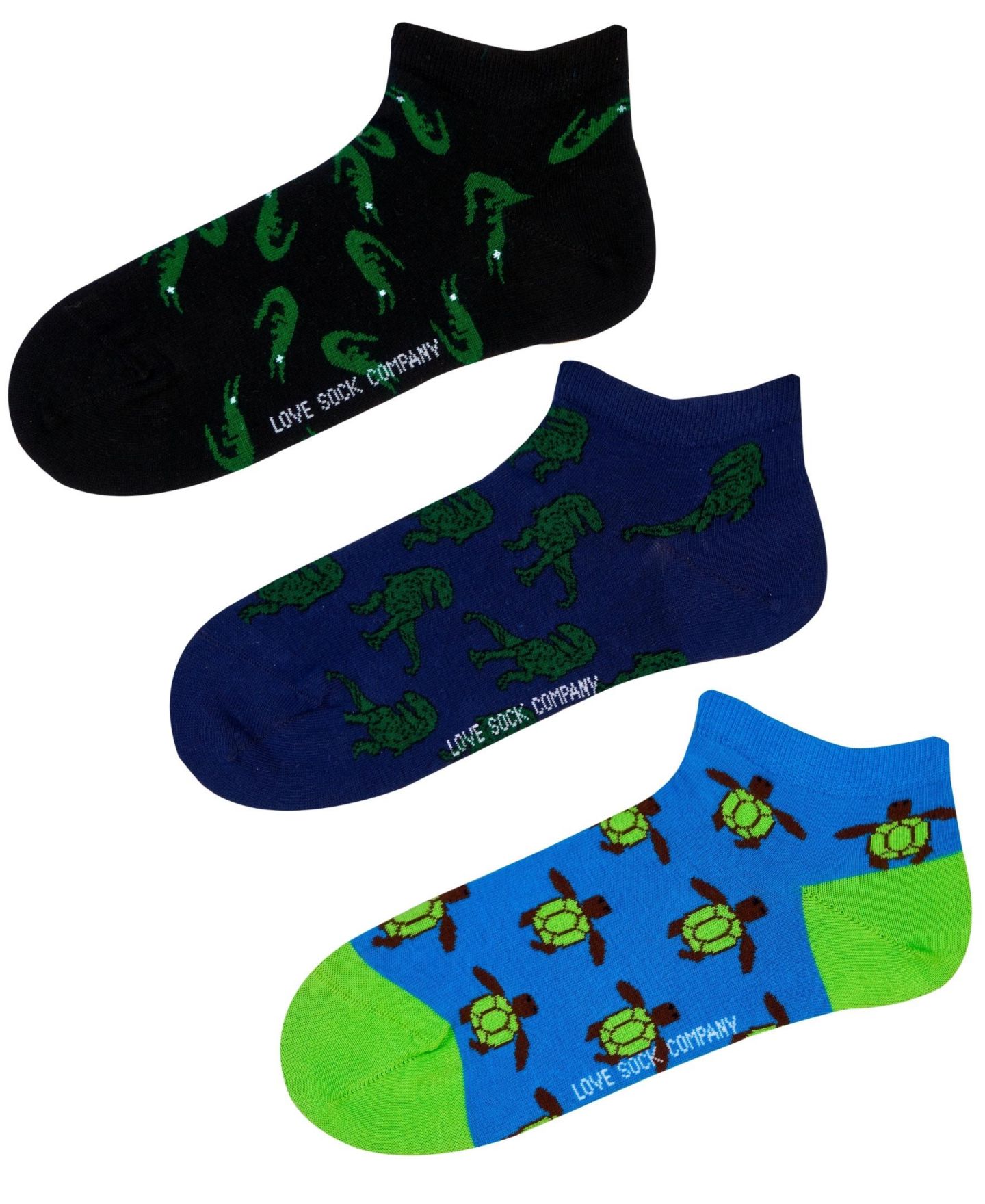 Носки Novelty, без швов, низкие, хлопок, 3 шт. — Love Sock Company, цвет: Разноцветный — фото 2