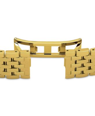 Women's Swiss Florence Classic Diamond Accent Gold Tone Stainless Steel Bracelet Watch 30mm