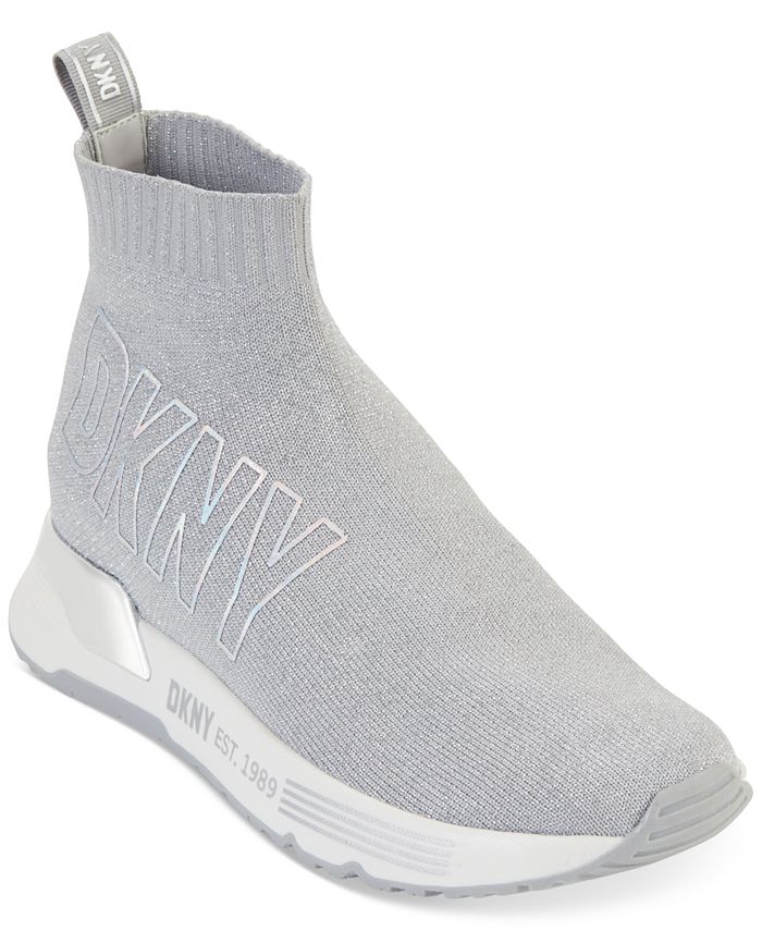 DKNY Women's Nona Pull-On Logo Sock Sneakers - Macy's