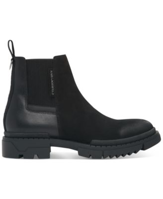 KARL LAGERFELD PARIS - Men's Leather & Nubuck Chelsea Boot