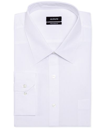 Alfani Big and Tall Solid Performance Dress Shirt