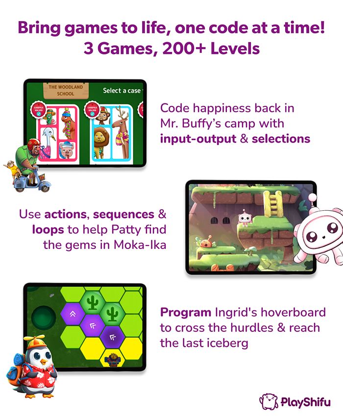 PlayShifu Tacto Coding Stem Interactive Coding Game Set, 7 Pieces - Macy's