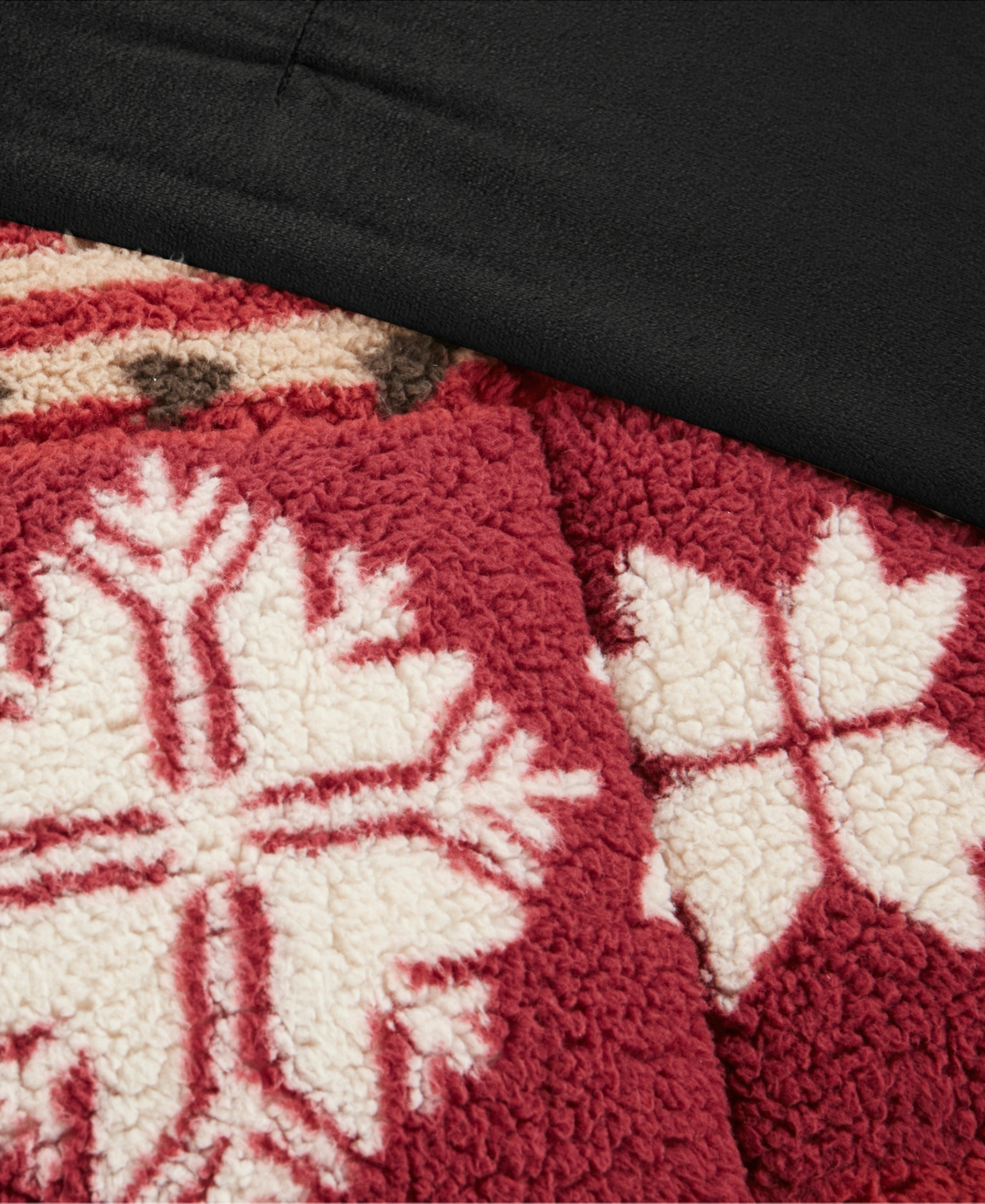 Woolrich Tunbridge Sherpa 3-pc. Comforter Set, King/california King In Red,black