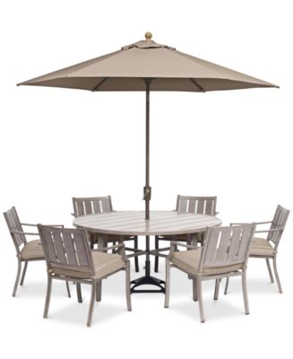 Wayland Outdoor Aluminum 7-Pc. Dining Set (60