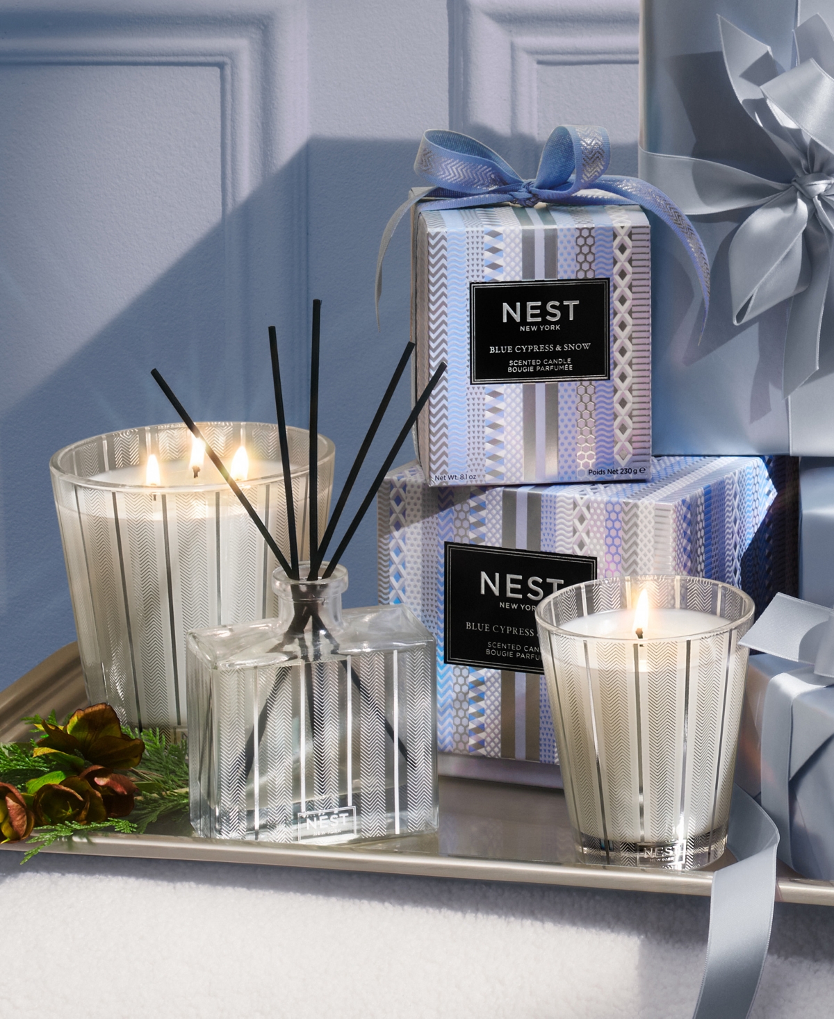 Nest New York Blue Cypress & Snow Classic Candle, 8.1 oz