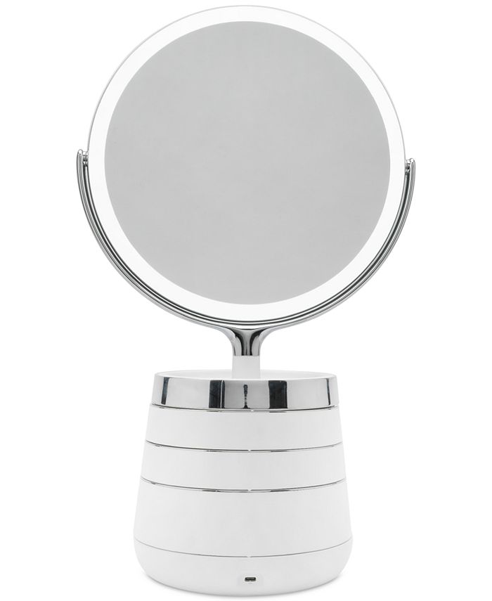 Sharper Image Spastudio Vanity Plus 10Inch LED Mirror with Storage
