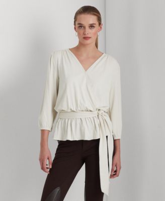 Lauren Ralph Lauren - Jersey Peplum Blouse