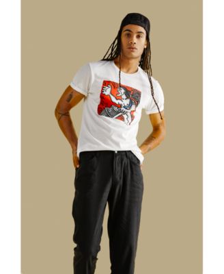 Cubavera - Men's Grito Art Print Crewneck Short-Sleeve T-Shirt