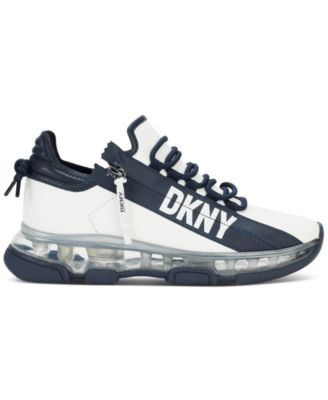 DKNY York Lace-up Sneakers Donna | Scarpe Ginnastica In Pelle Morbida Con Suola Platform E Tacco Contrastante