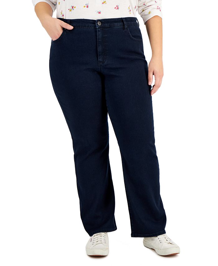 Style & Co Plus & Petite Plus Size TummyControl Bootcut Jeans, Created