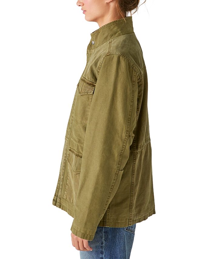 Lucky Brand Women's Twill StandCollar Utility Jacket Macy's
