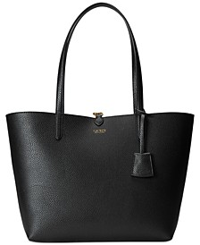 Large Reversible Faux Leather Tote Bag
