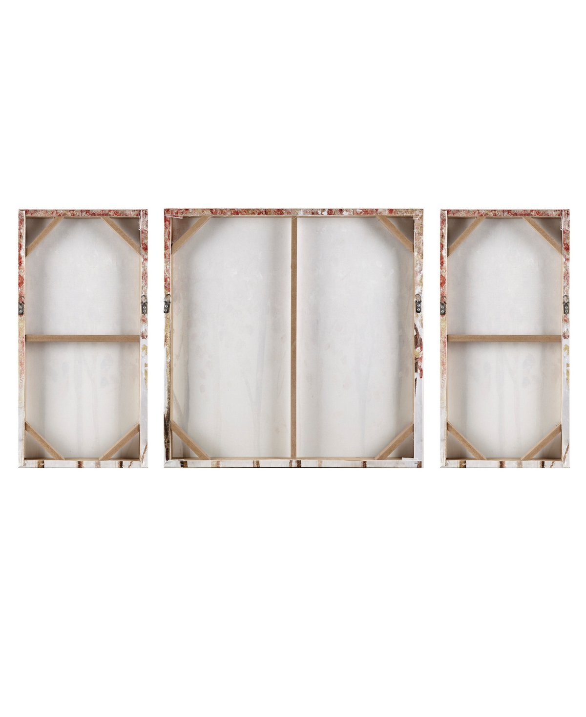 Madison Park Autumn Forest Canvas Art Palette Knife Embellishment 3 Piece