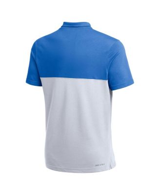 Men's Light Blue, White UCLA Bruins Coaches Performance Polo Shirt