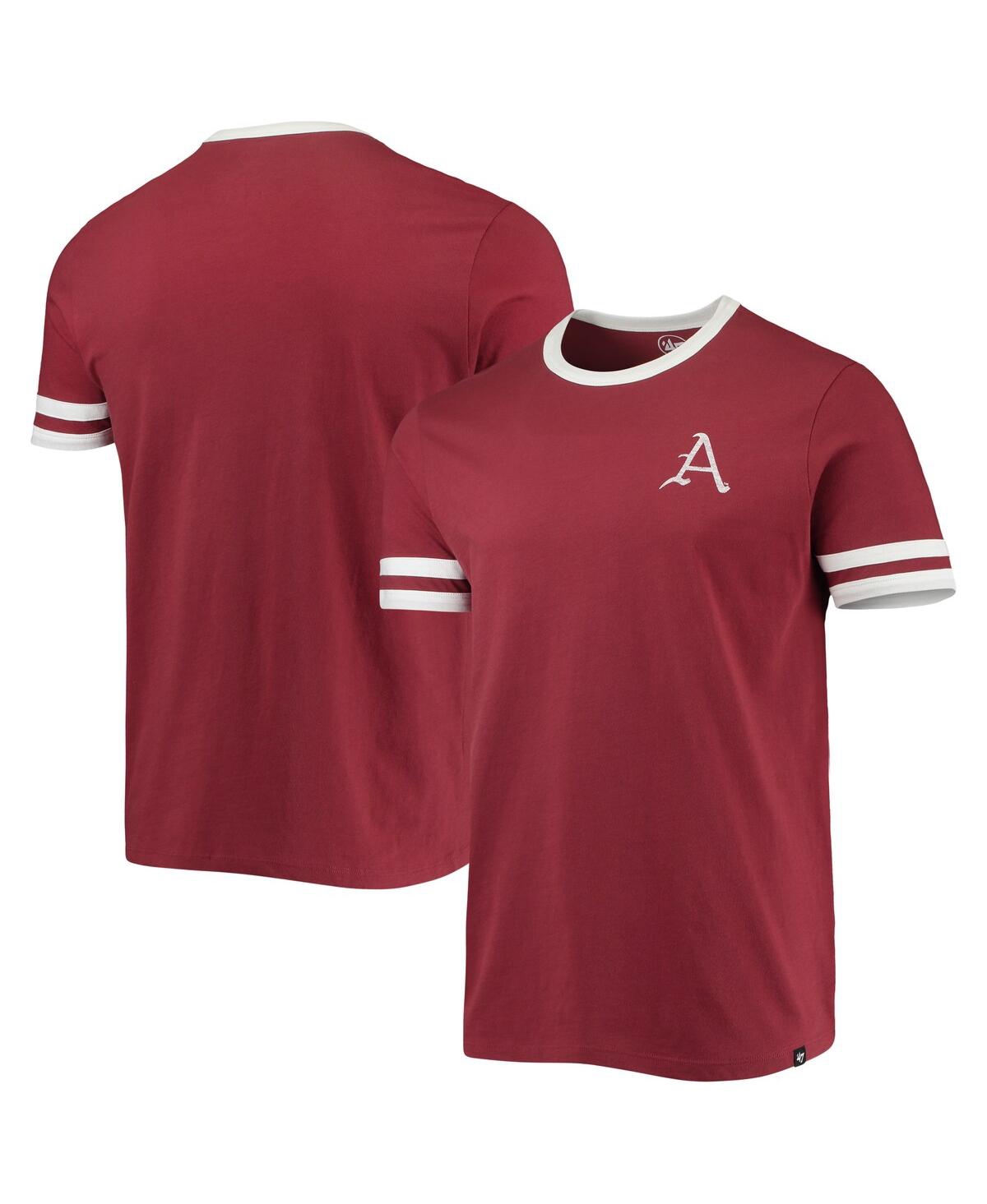 Shop 47 Brand Men's '47 Cardinal Arkansas Razorbacks Otis Ringer T-shirt
