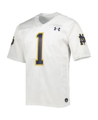 Men's #1 Notre Dame Fighting Irish Team Wordmark Replica Football Jersey