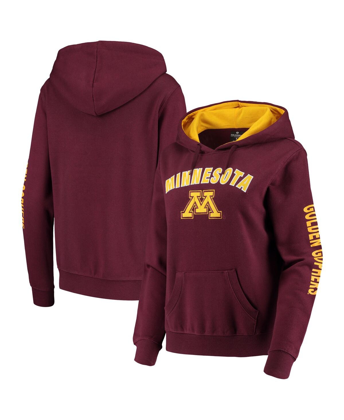 Colosseum Women's  Maroon Minnesota Golden Gophers Loud And Proud Pullover Hoodie In Maroon