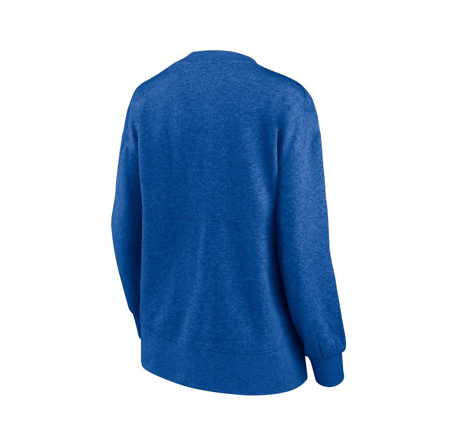 Women's Heathered Royal Florida Gators Jump Distribution Pullover Sweatshirt