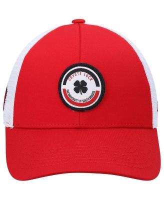 Men's Red, White South Dakota Coyotes Motto Trucker Snapback Hat