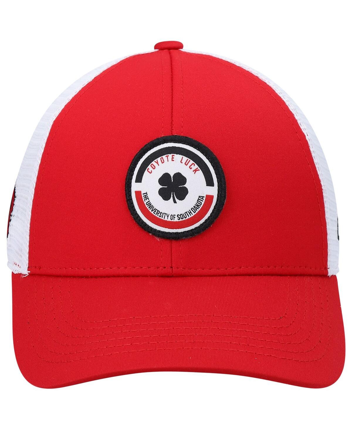 Shop Black Clover Men's Red, White South Dakota Coyotes Motto Trucker Snapback Hat In Red,white