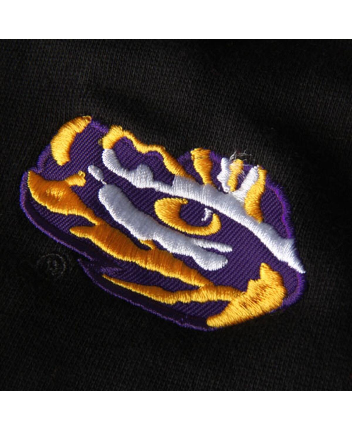 Colosseum Stadium Athletic Black Lsu Tigers Arched Name Full-zip Hoodie In Black