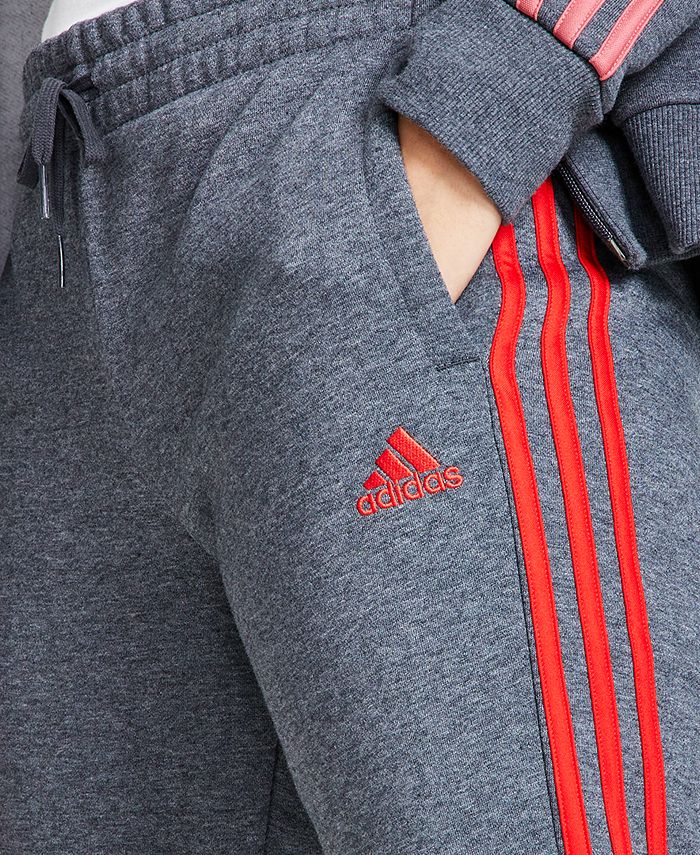 adidas Women's 3Stripe Cotton Fleece Sweatpant Jogger & Reviews