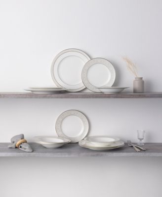 Montvale Platinum 12-Piece Dinnerware Set, Service For 4