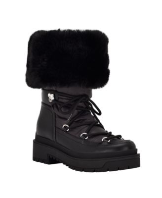 guess black boots with fur