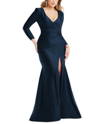 chinese dress ladies Macy Lace Up Slim Glitter Satin Formal Dress
