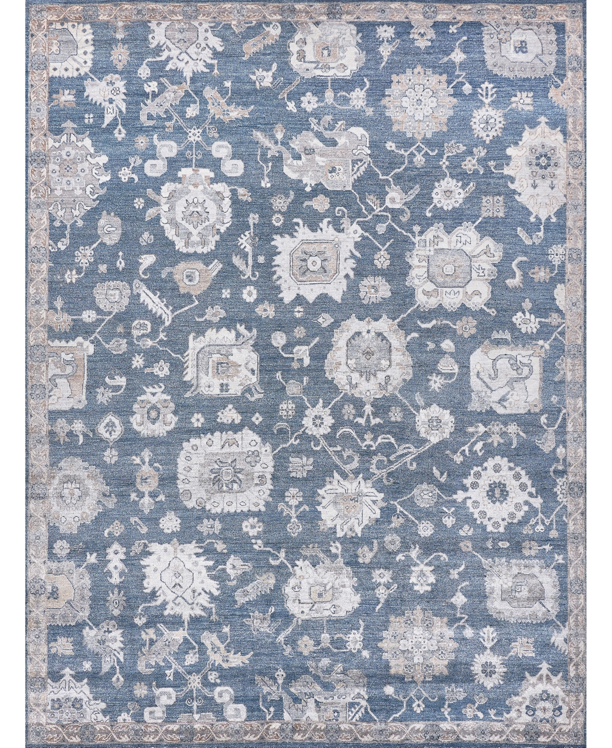 Exquisite Rugs Museum TRS4494 9' x 12' Area Rug - Navy